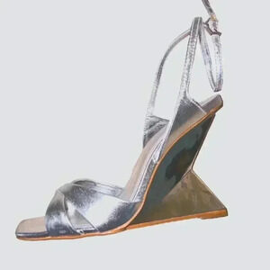 Schutz mirror heel Jill sandal